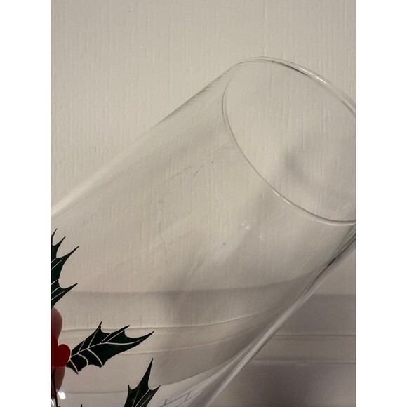 Libbey - Holly and Berries - Highball Glass - Set of 6- - Picture 4 of 6